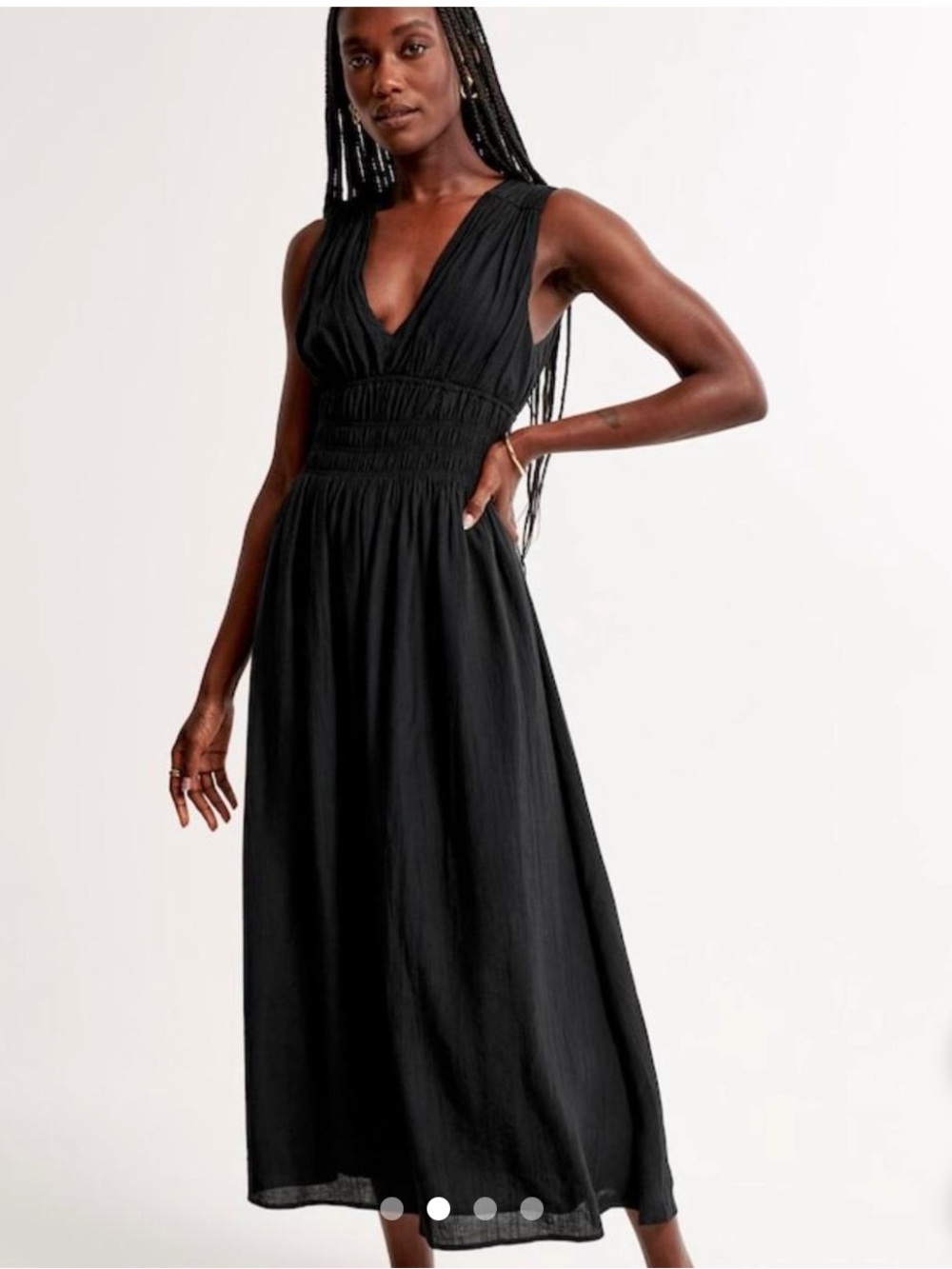 NWT Abercrombie & Fitch Black Maxi Dress